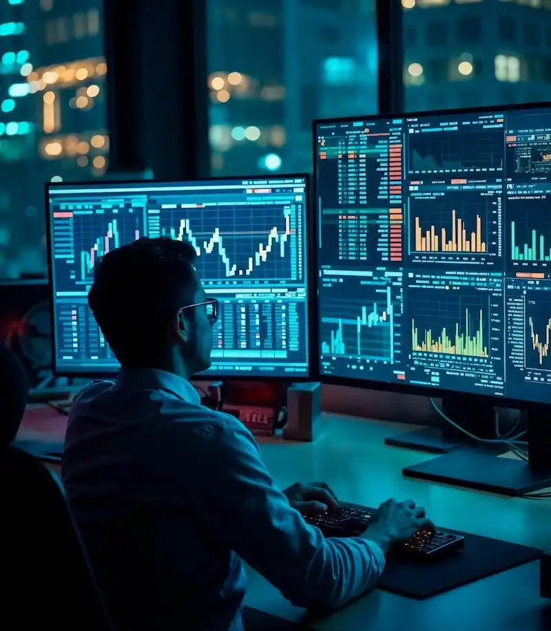 Análise de mercado e ambiente de negociação da KryptoFlow Asset Management